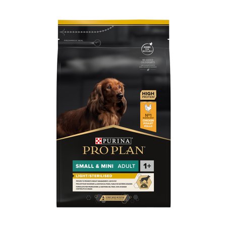 PRE PLAN Small & Mini Adult Light Sterilised granule pre psov kura 3 kg