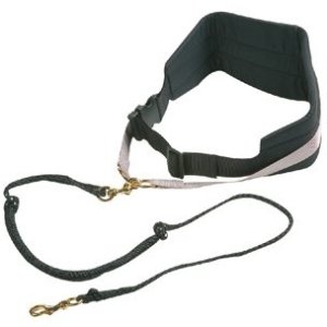 Flamingo Canicross popruh čierny 140cm 53-123cm