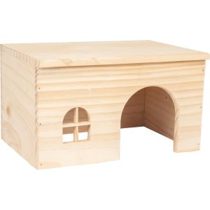 Flamingo Drevený domček pre hlodavce MODY 28x18x16cm
