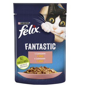Felix Fantastic vrecko s lososom v želé 26 x 85 g