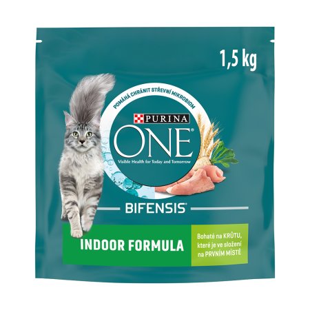 Purina One Bifensis Indoor s morčacím a celozrnnými obilninami 1,5 kg