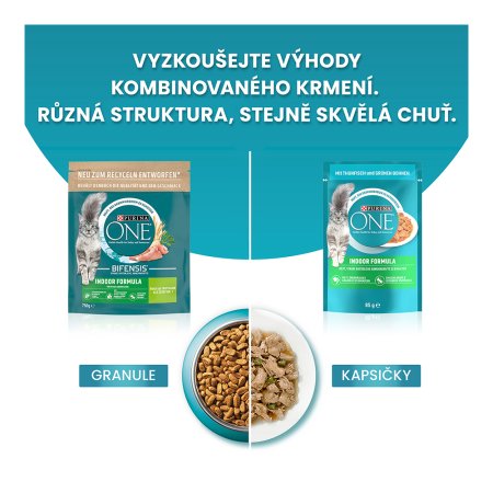 Purina One Bifensis Indoor s morčacím a celozrnnými obilninami 1,5 kg