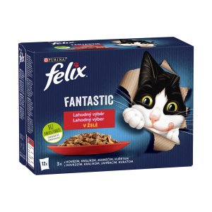 Felix Fantastic multipack kura/hovädzie/králik/jahňacie 12 x 85 g