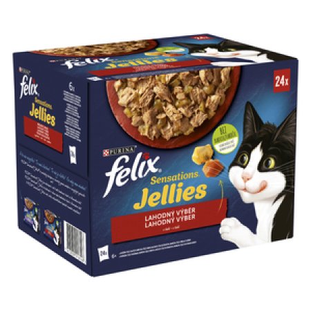 FELIX Sensations Jellies masový výber (24x85g)