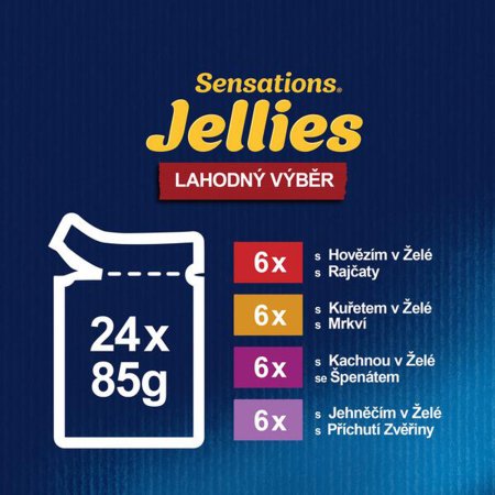 Felix Sensations Jellies masový výběr 24 x 85g