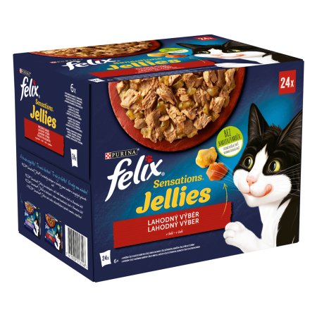 Felix Sensations Jellies masový výběr 24 x 85g