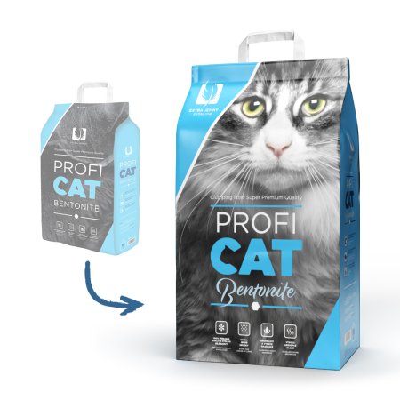 ECO PACK PROFICAT Bentonit white extra fine 10 kg NEW 6 ks