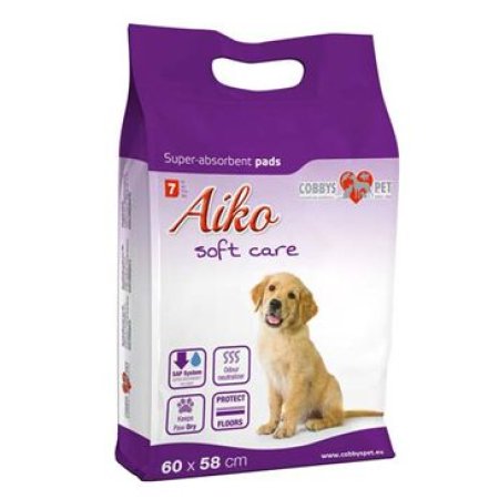 Podložka absorbčná pre psov Aiko Soft Care 60x58cm 7ks