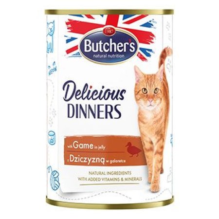 Butcher's Cat Delicious jelenia v želé konz. 400g