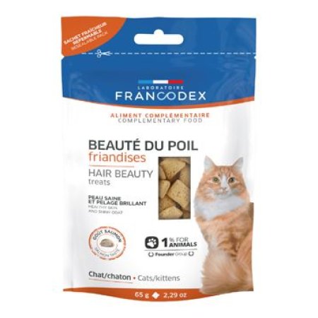 Francodex Pochúťka Hair Beauty pre mačky a mačiatka 65g