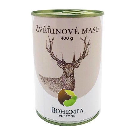 Bohemia Pet Food Zverinové mäso vo vlastnej šťave 400 g