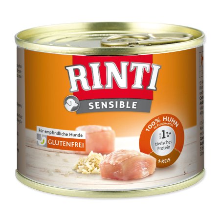 Konzerva Rinti Sensible kura + ryža 185g