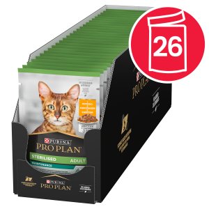 Pro Plan Cat Sterilised vrecko kurča 26 x 85 g