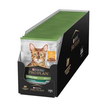 Pro Plan Cat Sterilised vrecko kurča 26 x 85 g