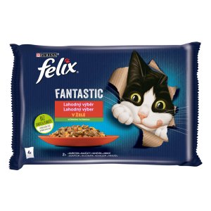 Felix Fantastic Multipack kura a paradajka / hovädzie a mrkva 4 x 85 g