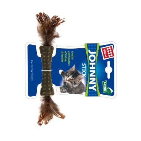 Hračka mačka GiGwi Johnny Stick Catnip s pierkami