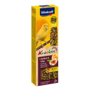 Vitakraft Bird Kräcker kanár Marhuľa + Fig tyč 2ks