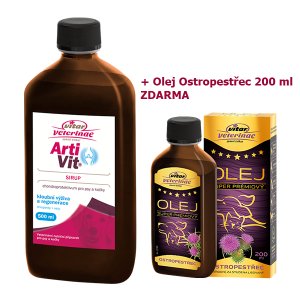 VITAR Veterinae Artivit Sirup 500 ml + 1x Pestrec olej 200 ml ZADARMO
