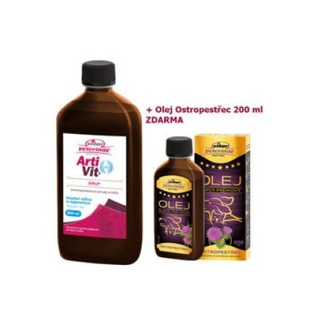 VITAR Veterinae Artivit Sirup 500 ml + 1x Pestrec olej 200 ml ZADARMO
