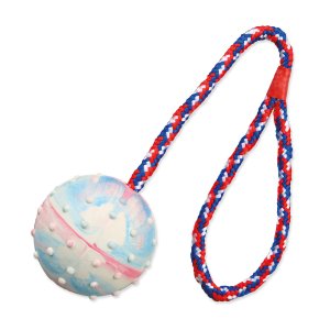 Trixie Hračka loptička na povrázku 30 cm 1ks