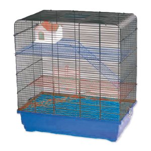 Klietka Tom I chróm + modrá