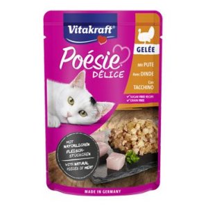 Vitakraft Cat Poézia Délice Gelee vrecko morčacie 85g