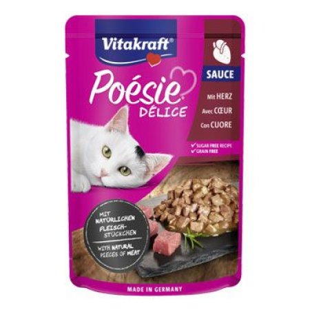 Vitakraft Cat Poézia DéliSauce vrecko srdca 85g