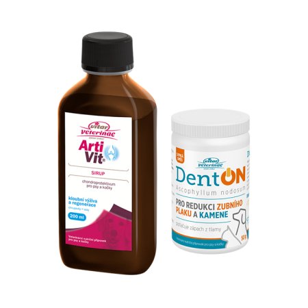VITAR Veterinae Artivit Sirup 200 ml + DentON 50 g