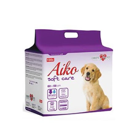 Podložka absorb. pre psov Aiko Soft Care 60x58cm 100ks