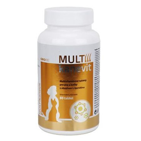 MULTIcanevit tablety pre psy a mačky 80 tbl