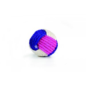Beeztees Loptička zo sisalového vlákna s catnipom 6cm