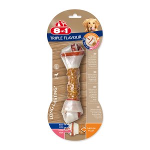 Kosti žuvacie 8in1 Triple Flavour L