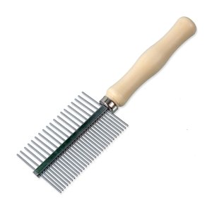 Hrebeň DOG FANTASY obojstranný drevený 17 cm