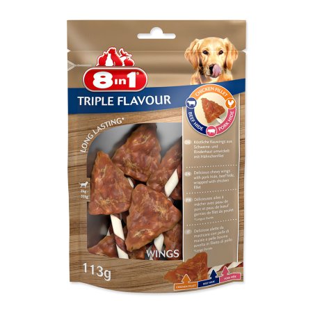 Krídielko žuvacie 8in1 Triple Flavour