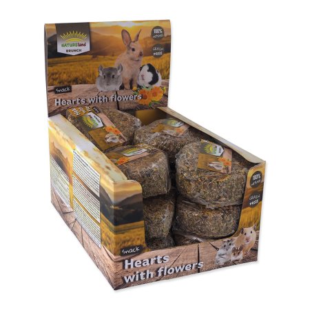 Displej NATURE LAND Brunch XL Srdiečko s lístkami 14x90g