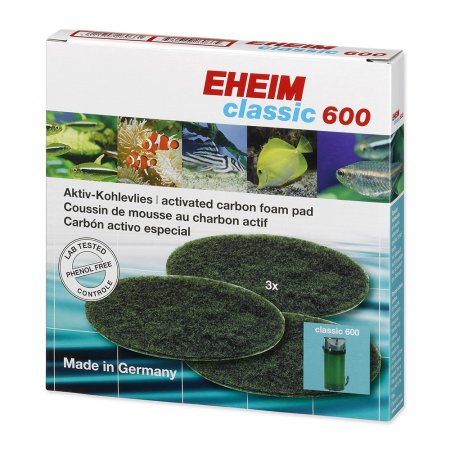 Náplň EHEIM molitan uhlíkový jemný Classic 600 3ks