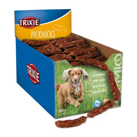 Salámky TRIXIE Dog s mäsom zo zubra sušené 8 cm 200ks