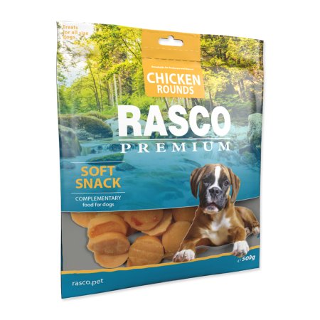 Pochúťka RASCO Premium kolieska z kuracieho mäsa 500g