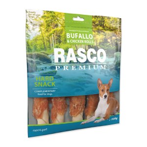 Pochúťka RASCO Premium tyčinky byvolí L veľ. obalené kuracím mäsom 500 g