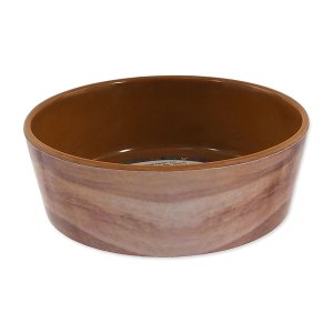 Miska DOG FANTASY vzor drevo hnedá 12,5 cm 0,3 l