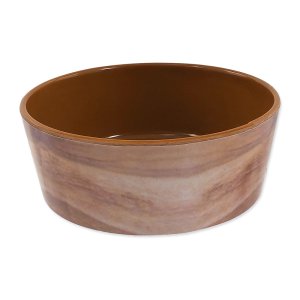 Miska DOG FANTASY vzor drevo hnedá 15cm 0,5l