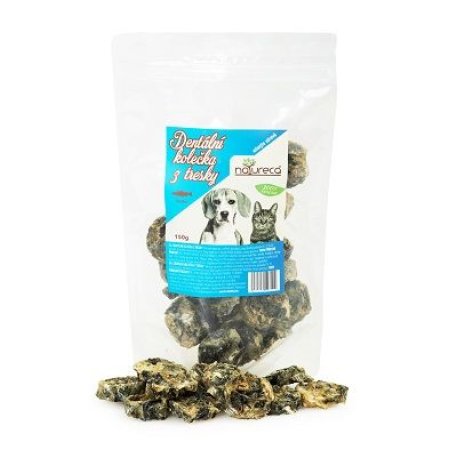 NATURECA pochúťka Dentálne kolieska z tresky 150g