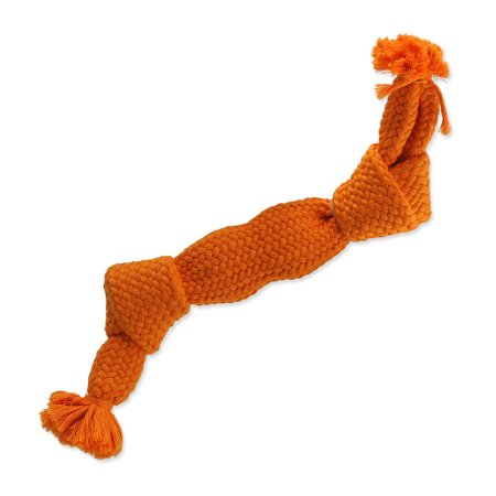 Uzol DOG FANTASY oranžový pískací 2 knôty 35 cm