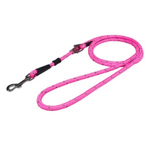 PROFIZOO Vodítko predlžovacie REFLEXNÉ lano (10mm x 270cm) ružová