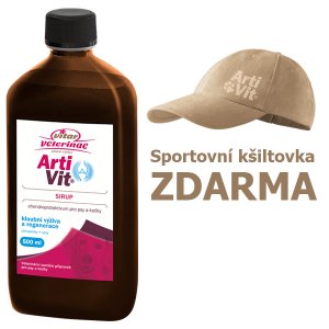 VITAR Veterinae Artivit Sirup 500 ml + šiltovka béžová