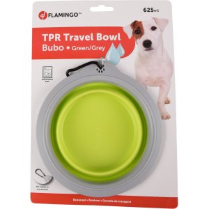 Flamingo Cestovná miska silikónová zeleno/sivá 625ml
