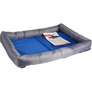 Flamingo Chladiaci pelech pre psov modro/sivý M 60x50x8, 5cm