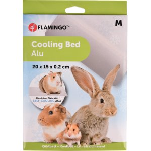 Flamingo Chladiaca hliníková podložka pre hlodavce veľ. M 20x15x0,2cm