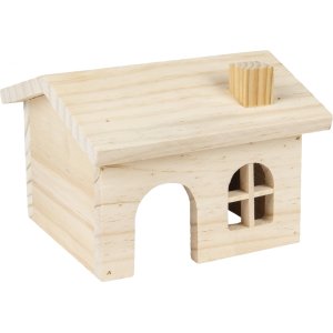 Flamingo Domček pre hlodavce drevený GITTY 15x15x11cm
