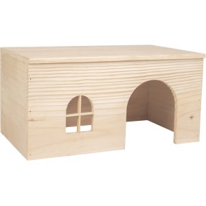 Flamingo Drevený domček pre hlodavce MODY 40x22,5x19,5cm